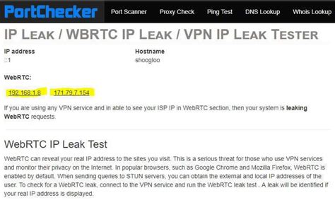 ipleak|IPLeaks: Test for IP leaks & WebRTC leak check